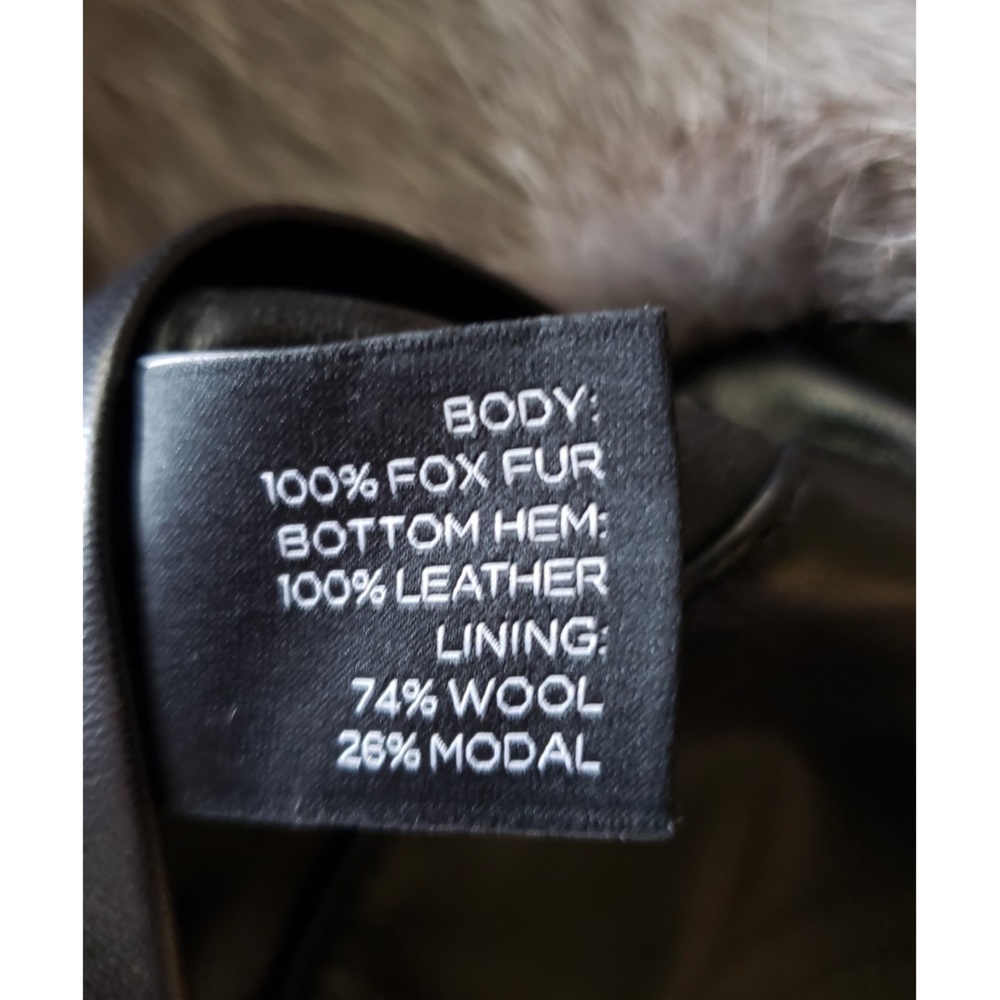 Pre-owned Reversible and Multiple Ways to Wear Fur & Leather Vest in XLNT Cond. - Picture 15 of 15